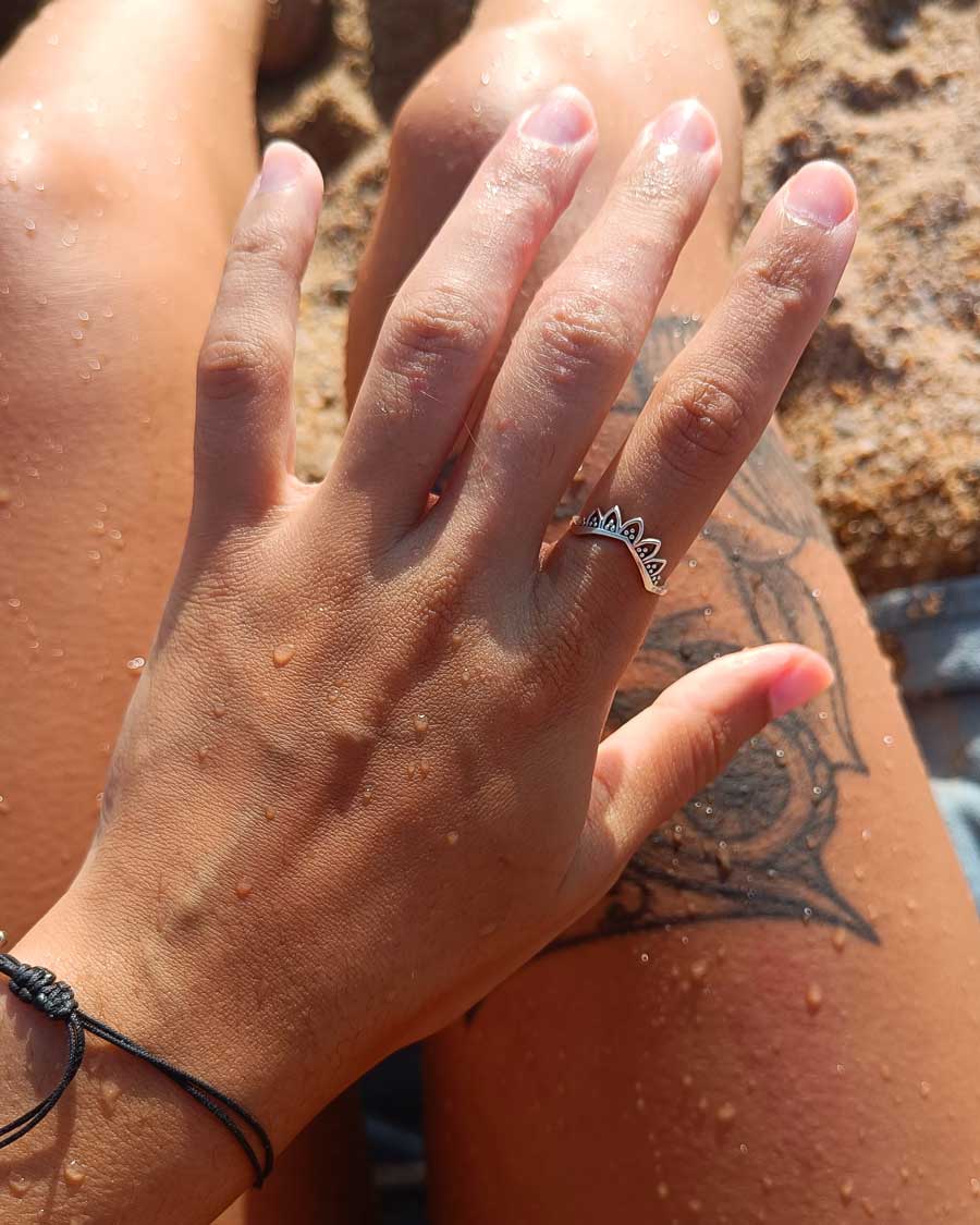 Anel Tiara em Prata 925 sem Níquel | Celtiana -Anel Alara