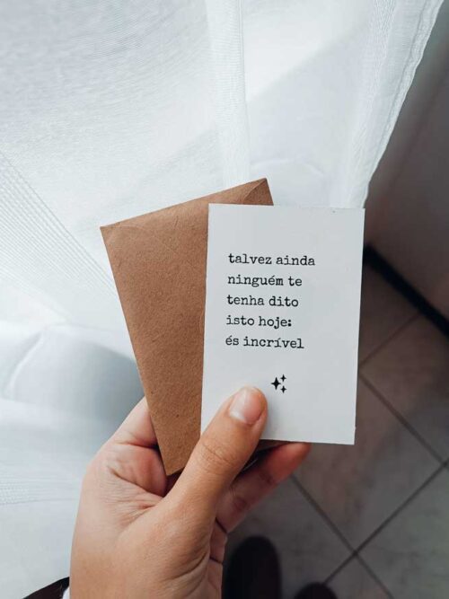 Celtiana | Postal de Oferta com frase És incrível