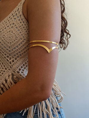 Bracelete Dourada em Aço Inoxidável sem Níquel | Bracelete Caitlin - Celtiana