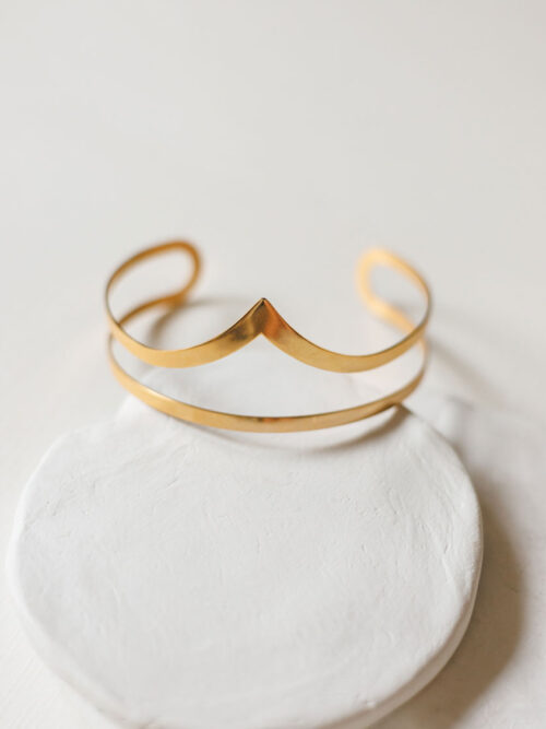 Bracelete Dourada em Aço Inoxidável sem Níquel | Bracelete Caitlin - Celtiana