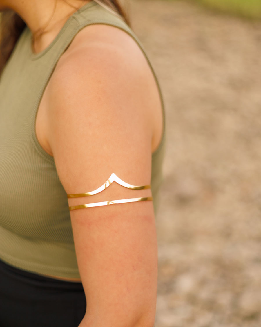 Bracelete Dourada em Aço Inoxidável sem Níquel | Bracelete Caitlin - Celtiana