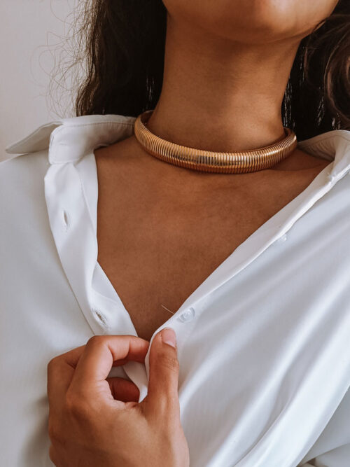 Chocker em Aço Inoxidável sem Níquel - Chocker Liora | Celtiana