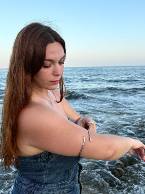 Bracelete Prateada em Aço Inoxidável sem Níquel | Bracelete Macha - Celtiana