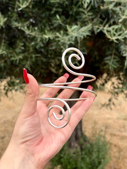 Bracelete Prateada em Aço Inoxidável sem Níquel | Bracelete Siobhan - Celtiana