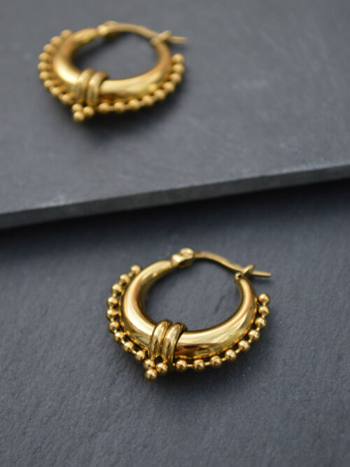 Argolas bali douradas - Argolas Lana | Celtiana